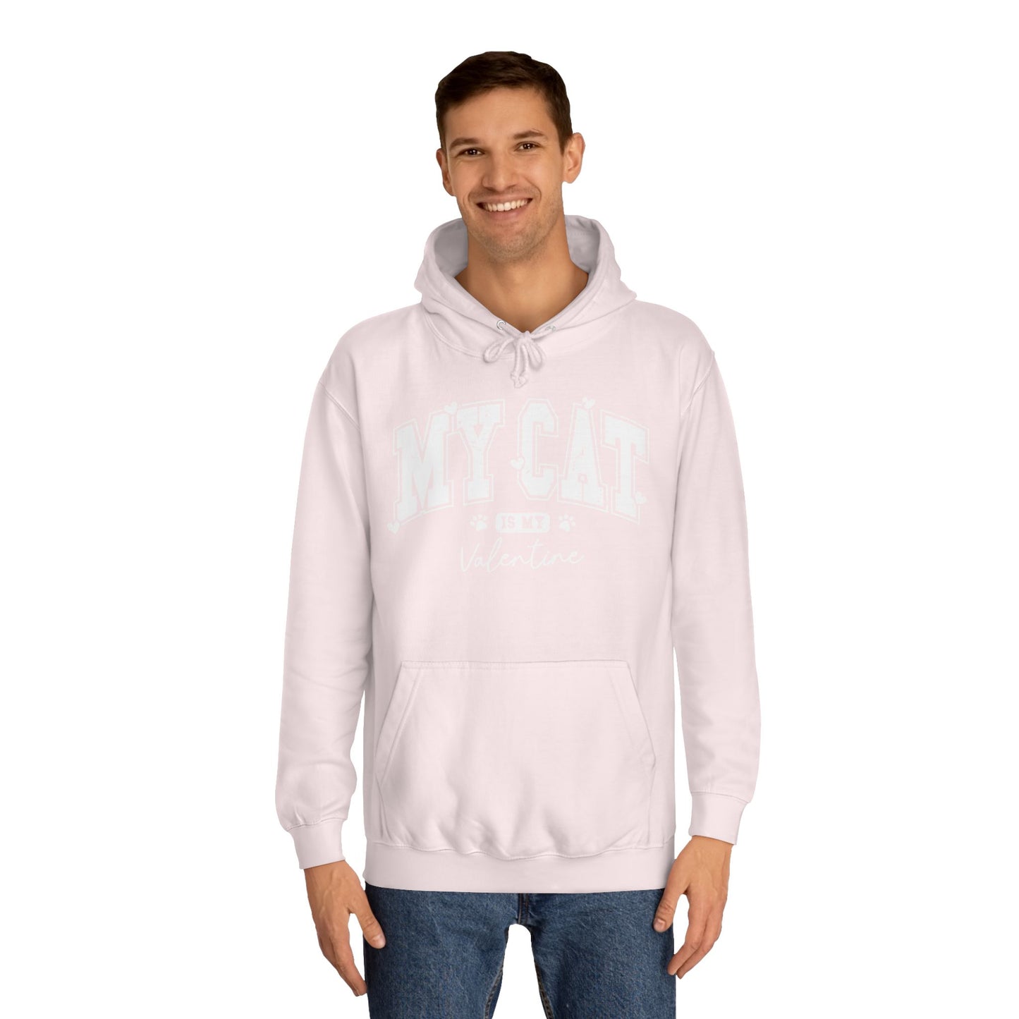 My cat is my valentine Unisex hoodie