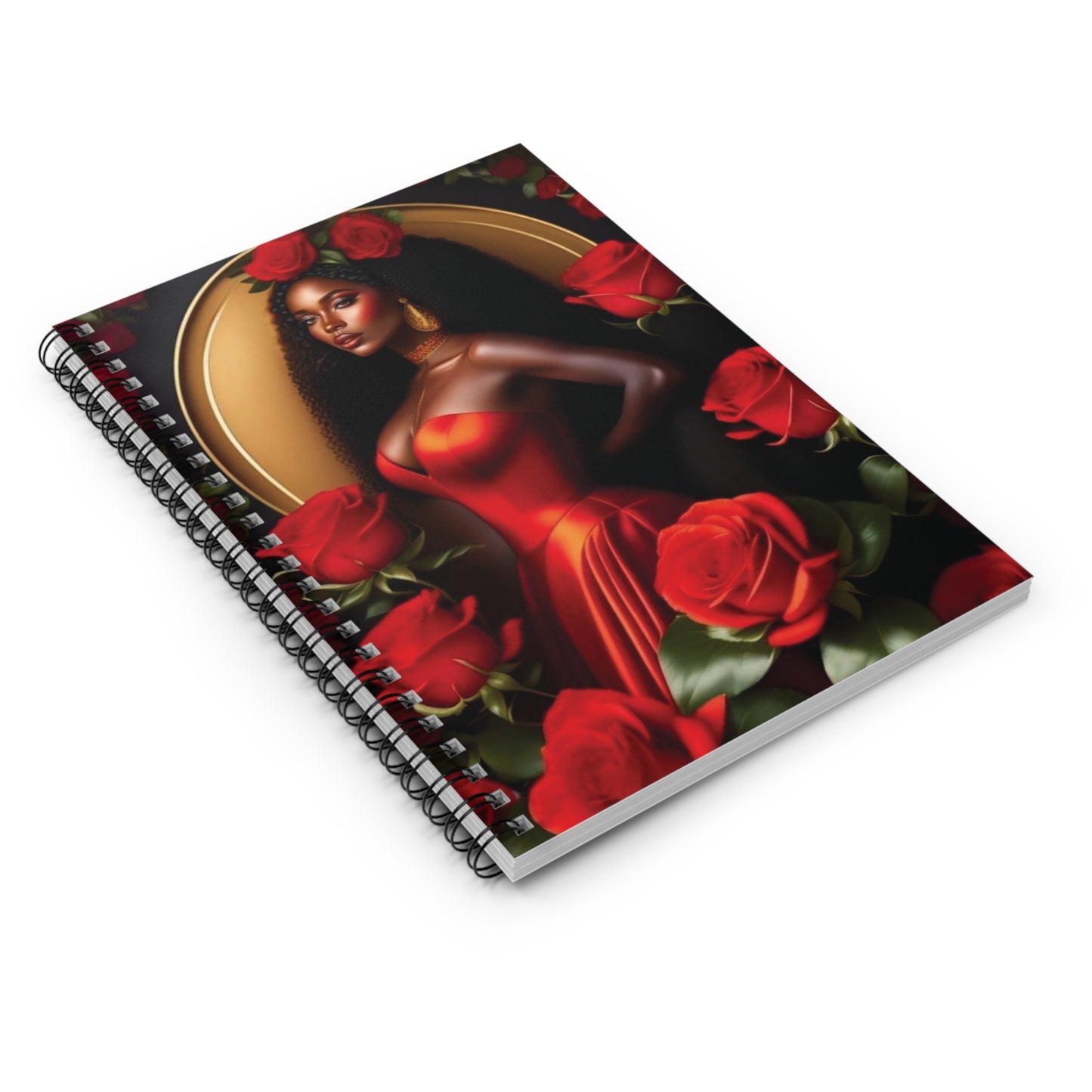 Beautiful Valentine Female Spiral Notebook - Ruled Line