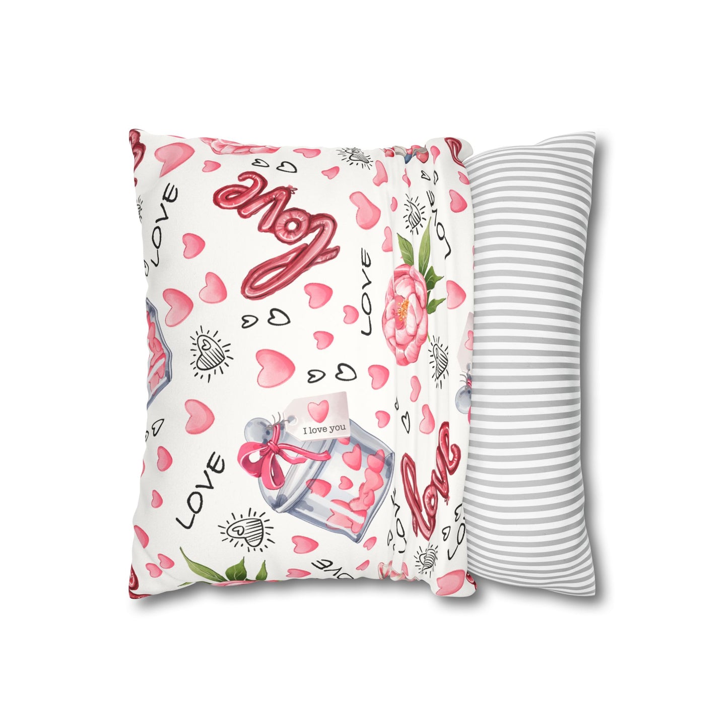 Faux Suede Square Pillowcase
