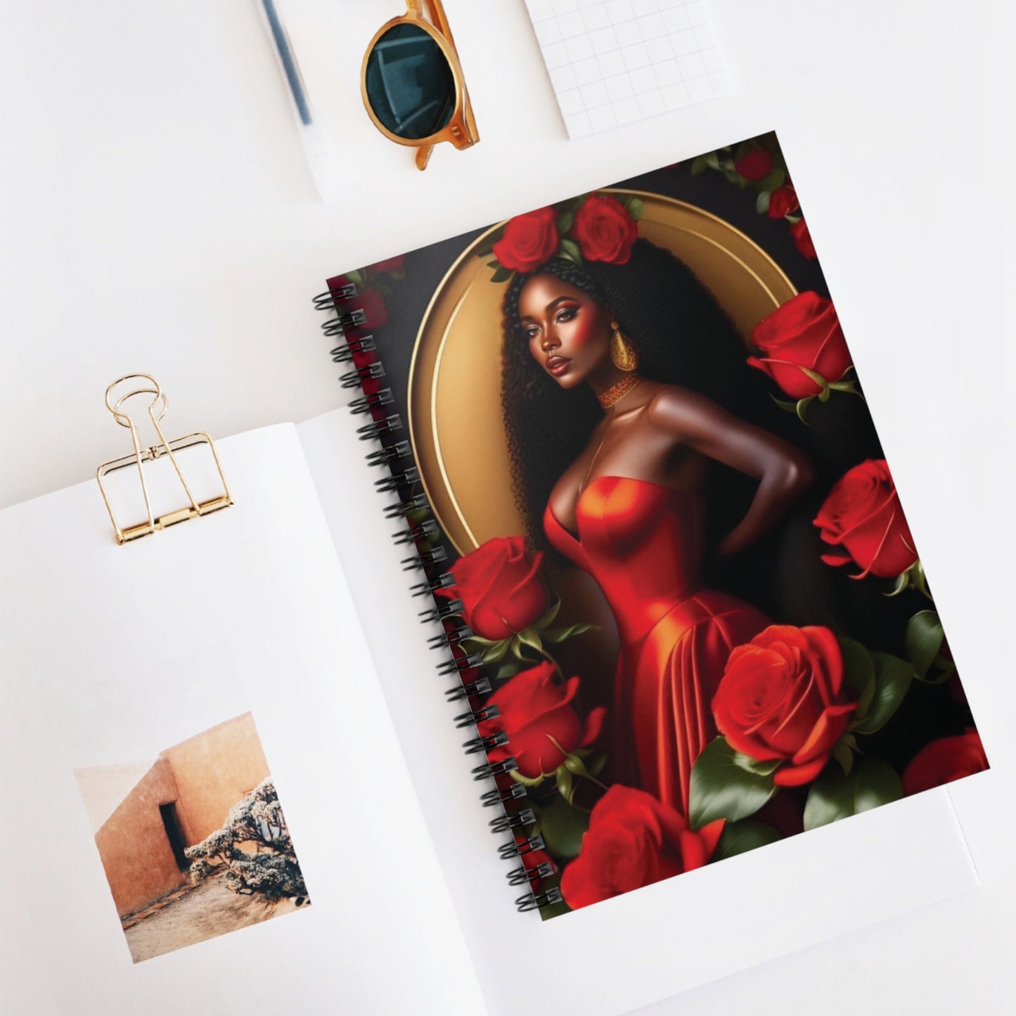 Beautiful Valentine Female Spiral Notebook - Ruled Line