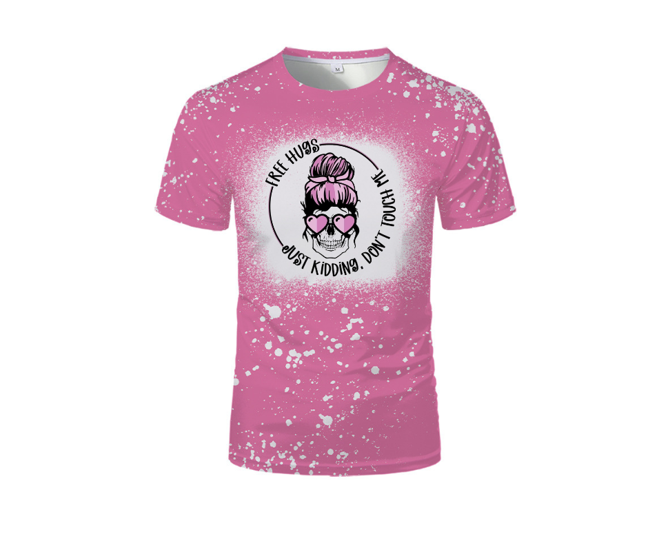 Free Hugs- Faux Bleached T-Shirt
