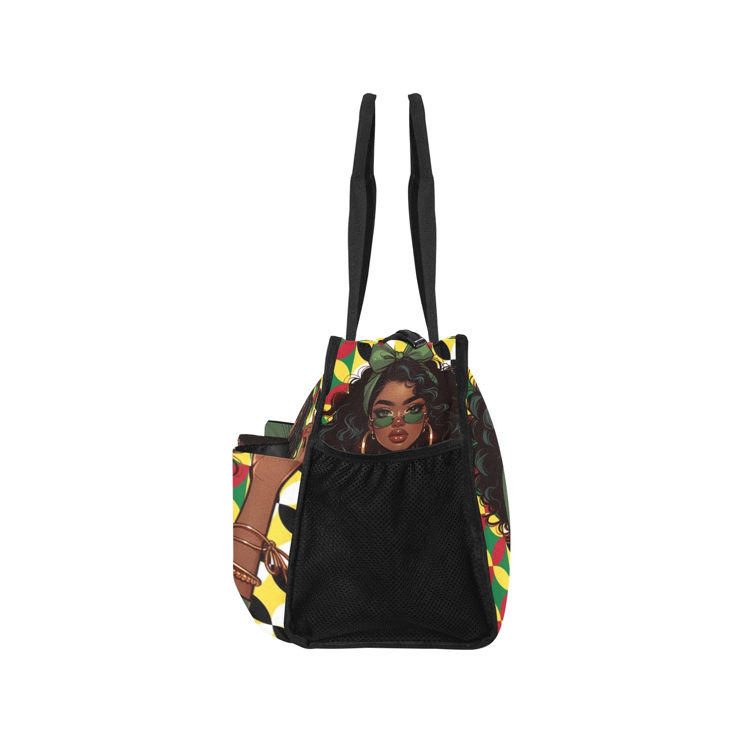 Black Girl Green Magic Work Tote Bag