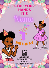 Load image into Gallery viewer, &quot;Clap Your Hands&quot; Birthday Invitations
