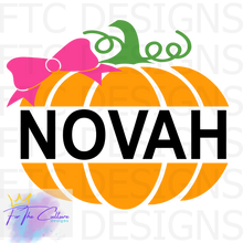 Load image into Gallery viewer, Little Girls Pumpkin- Custom Name
