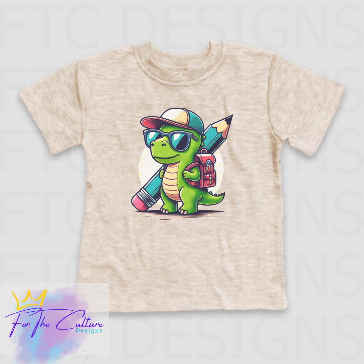 Dino Backpack Back to School Kids Shirt