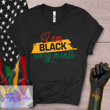 Load image into Gallery viewer, Black History Periodt / I am Black Every Month T-shirt
