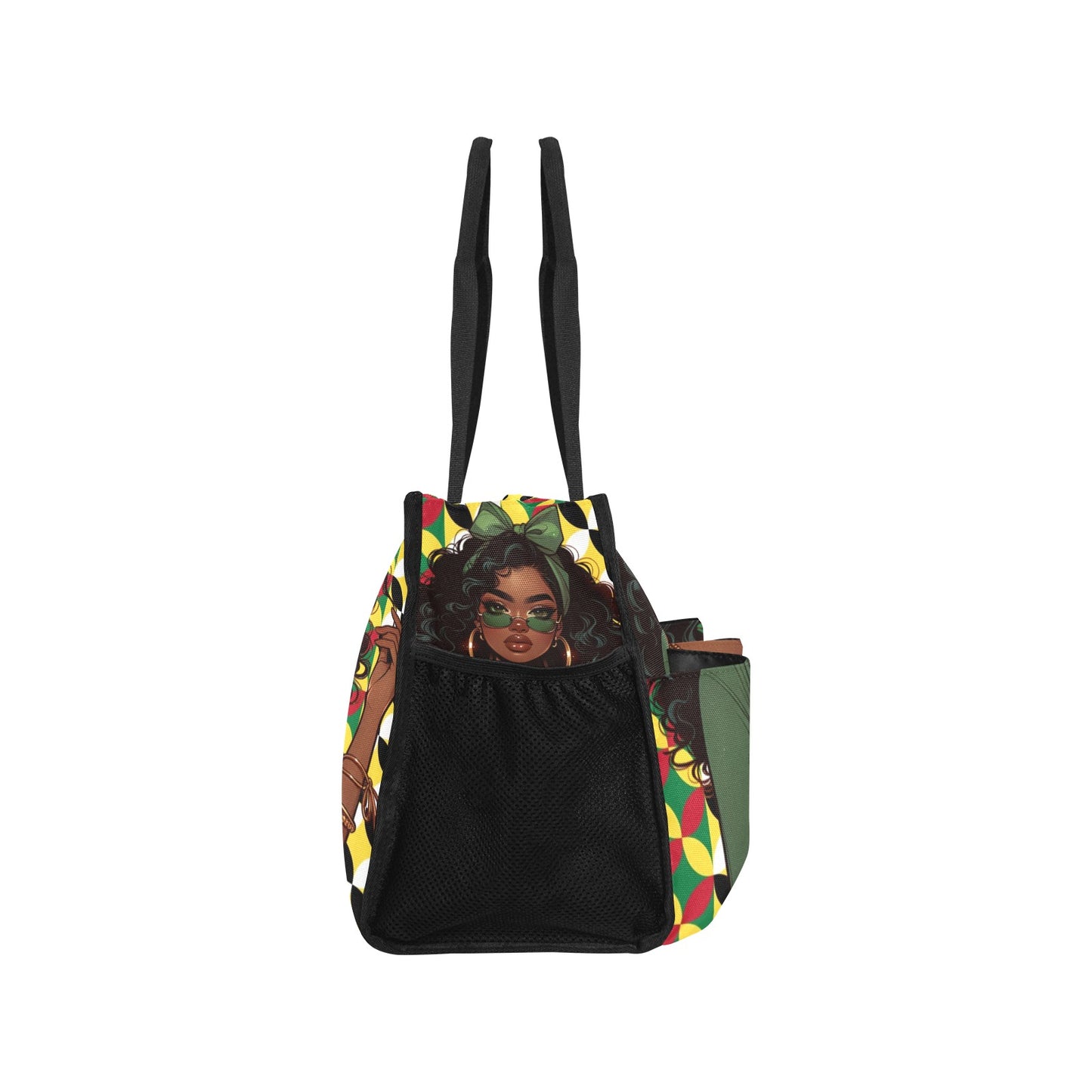 Black Girl Green Magic Work Tote Bag