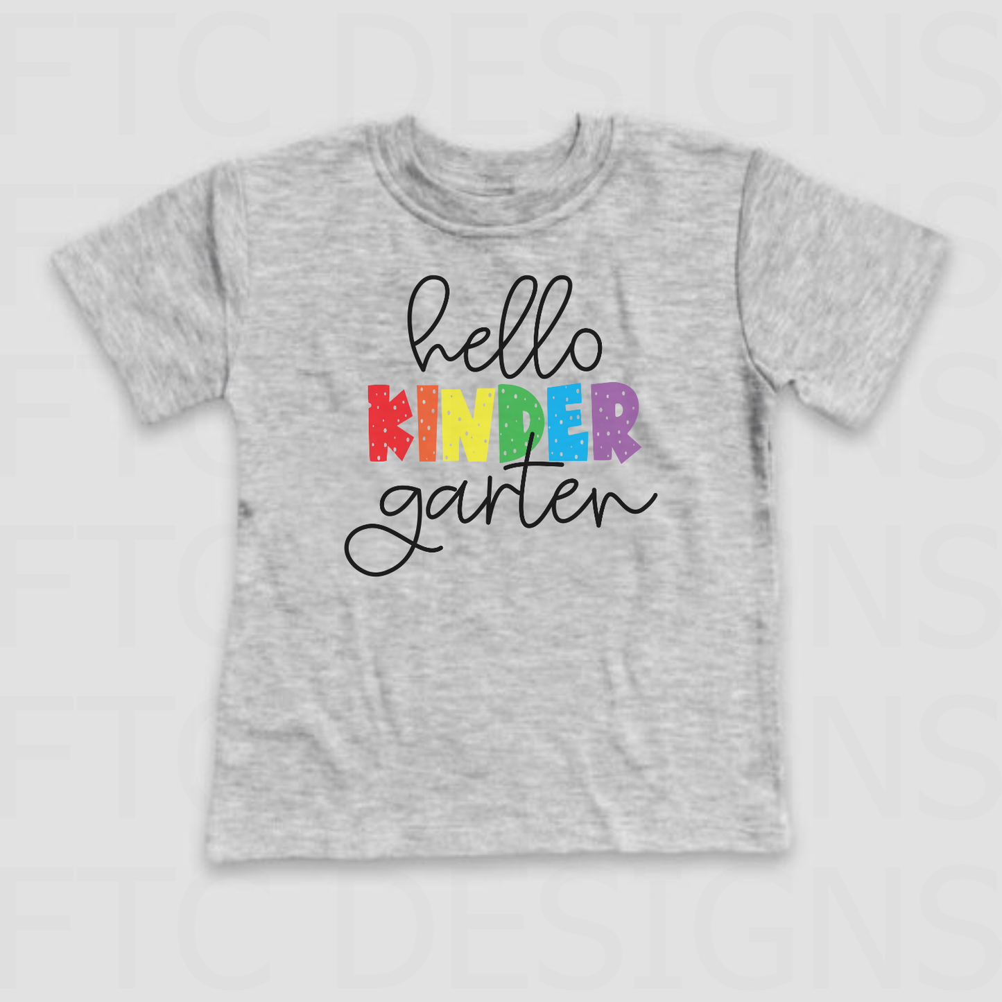 Hello Grade Rainbow Kids Shirt