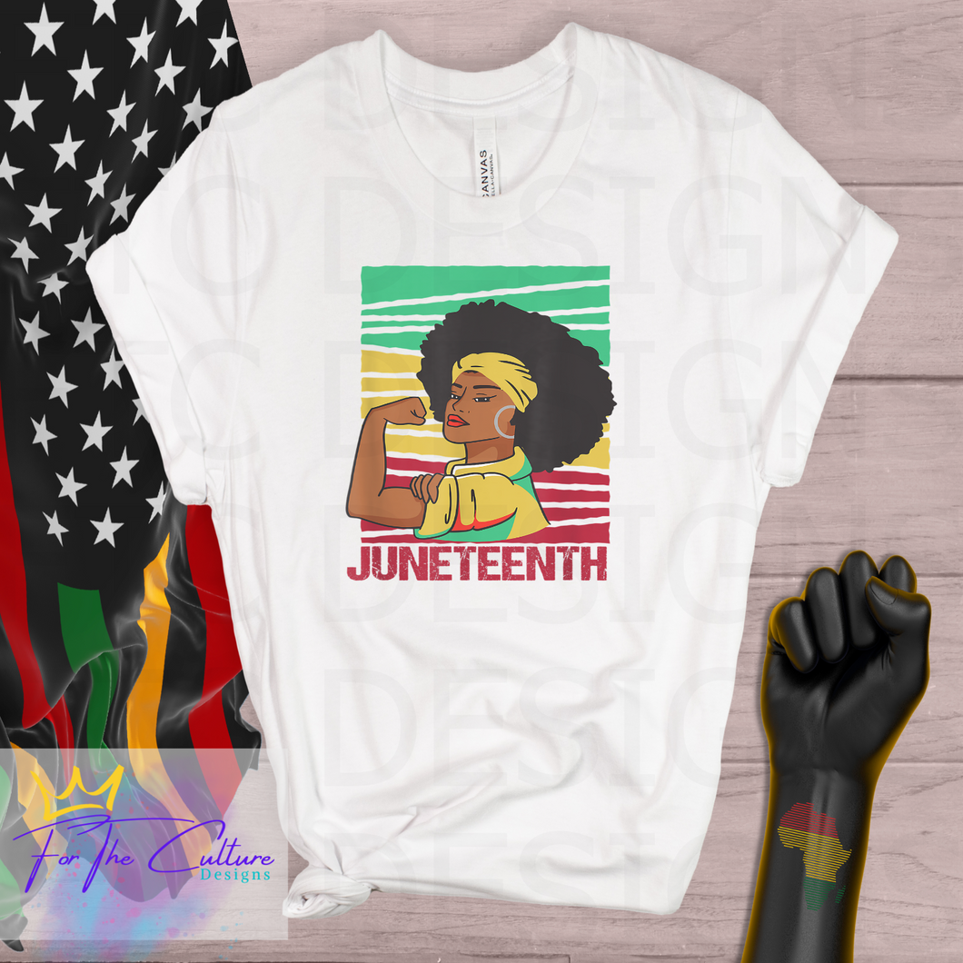 African-American Female Juneteenth T-shirt
