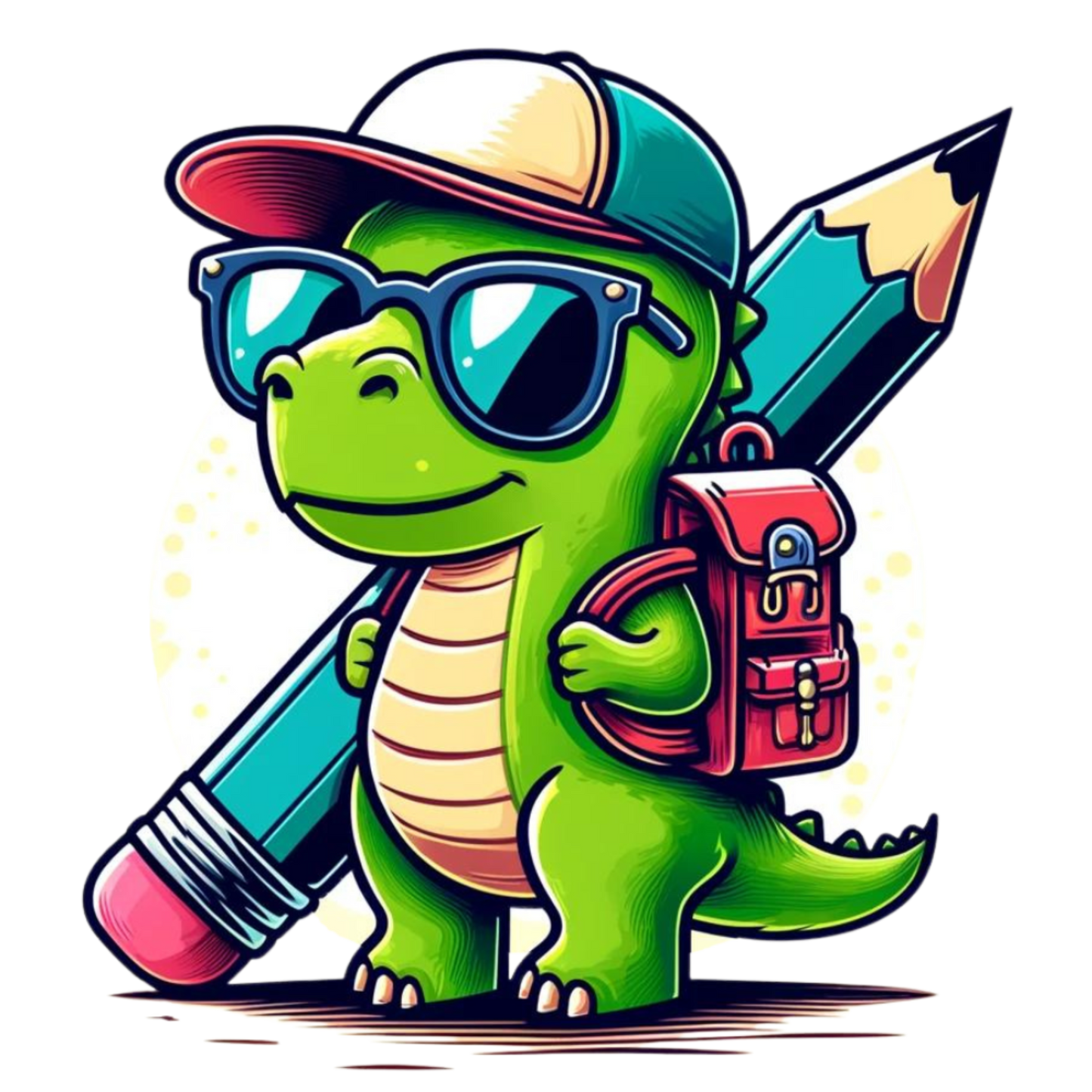 Dino Backpack Back to School Kids Shirt