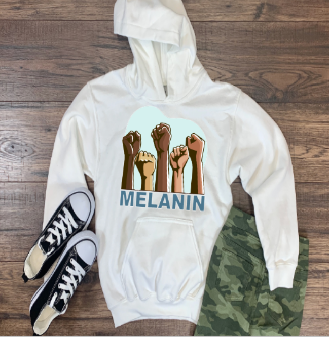 Melanin revolution fists sweatshirt