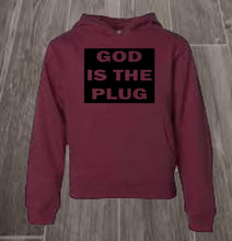 Load image into Gallery viewer, GOD IS THE PLUG hoodie
