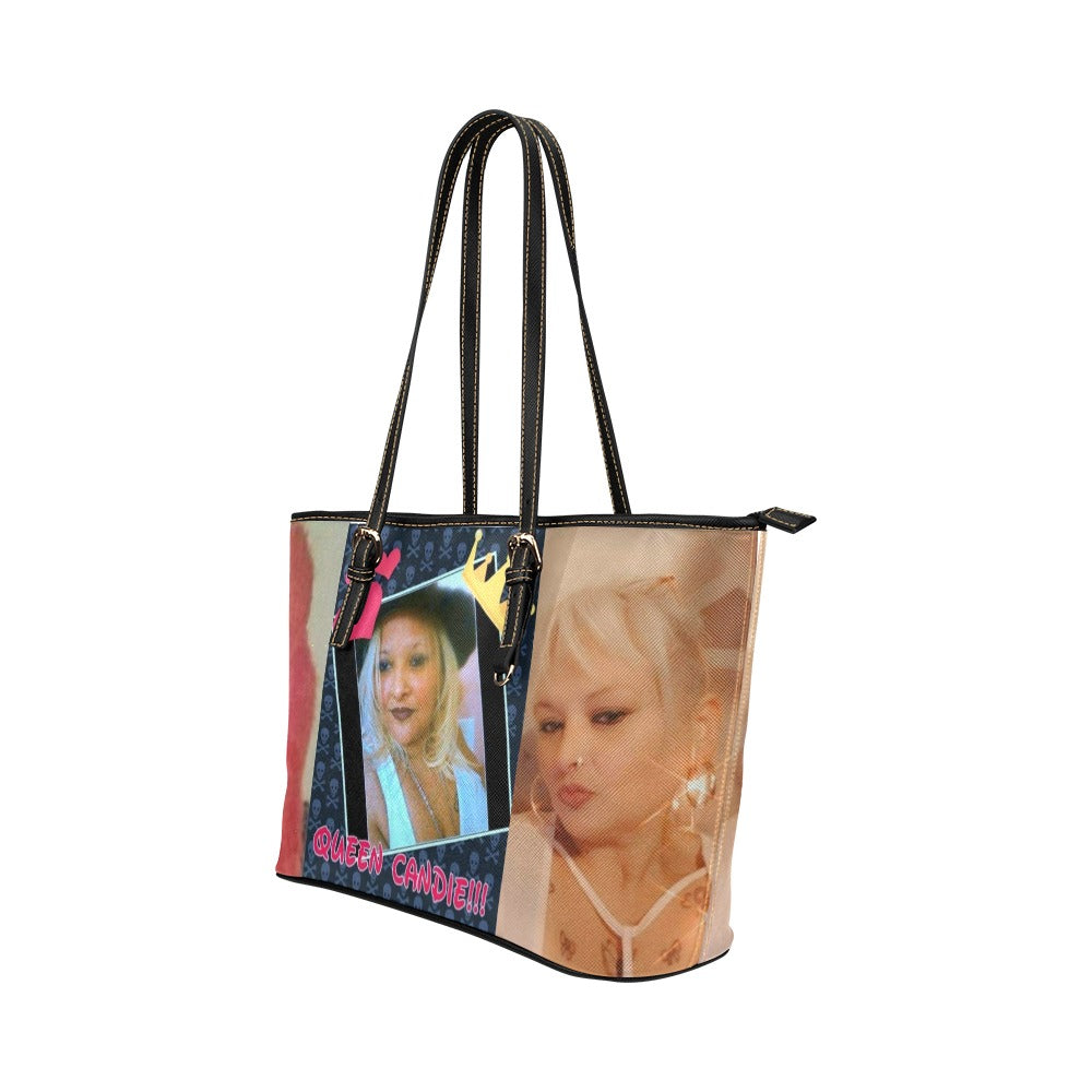 Custom Leather Tote Bag/Large (Model 1651)