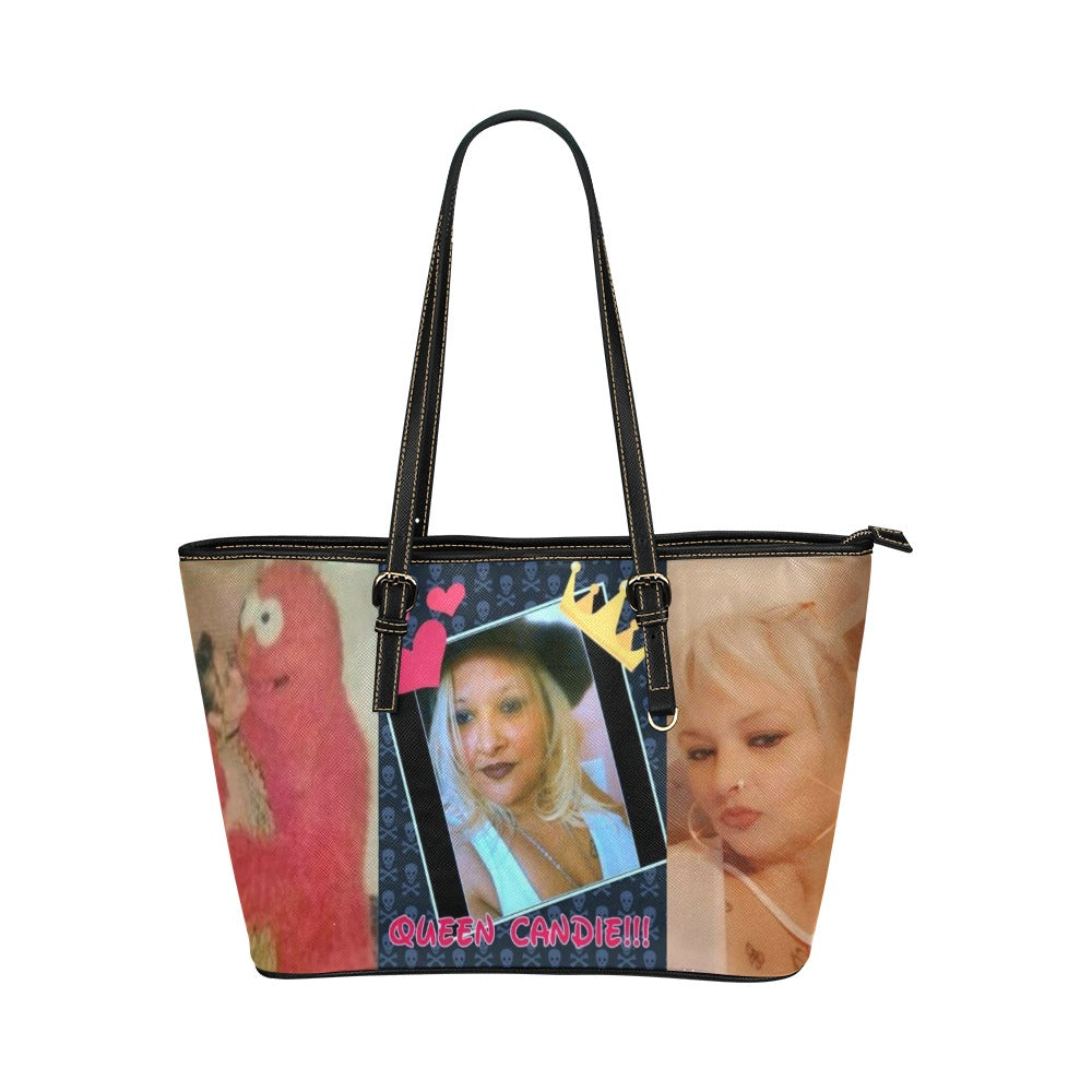 Custom Leather Tote Bag/Large (Model 1651)