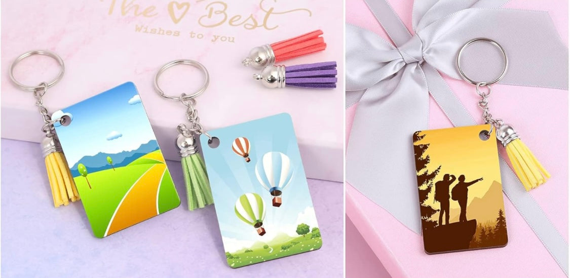 Square keychains