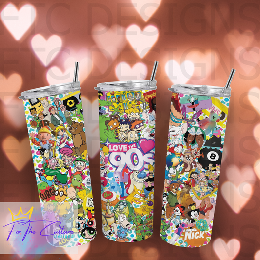 I love the 90s tumbler