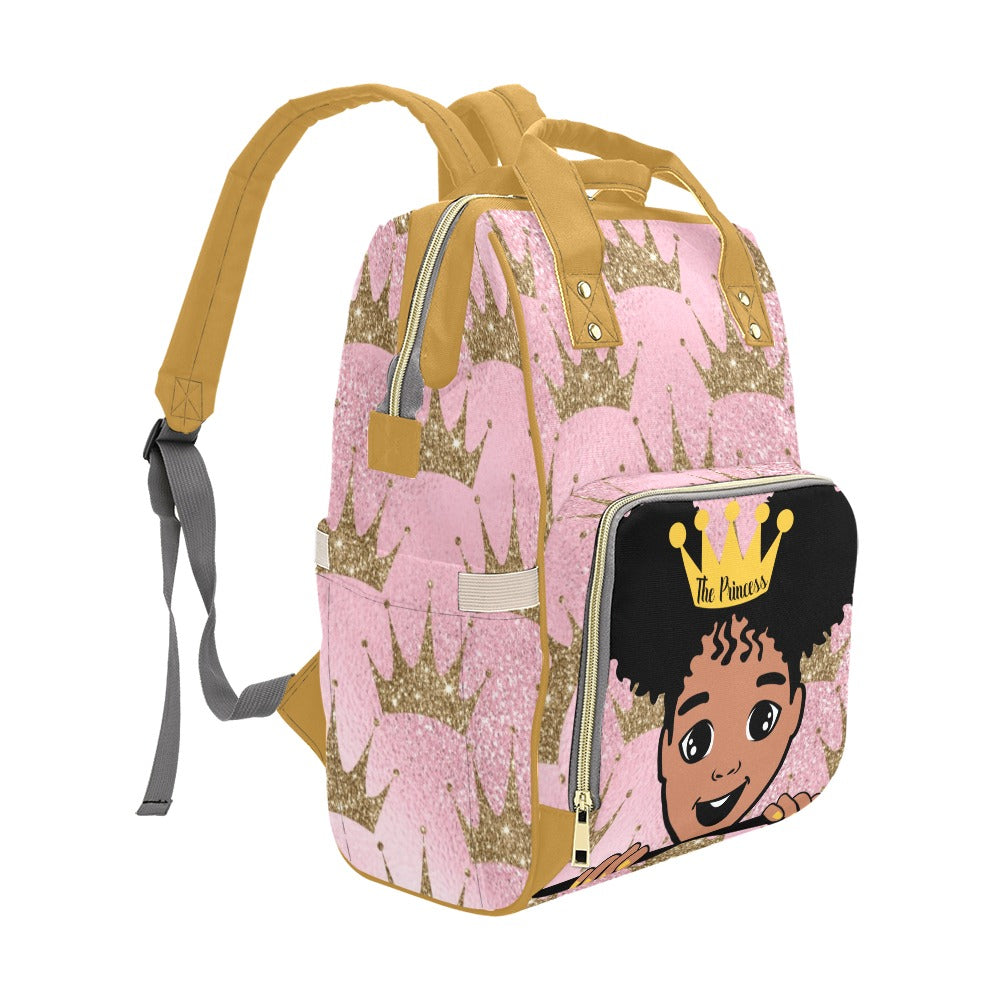 PEEK-A-BOO-PRINCESS diaper bag Multi-Function Diaper Backpack/Diaper Bag (Model 1688)