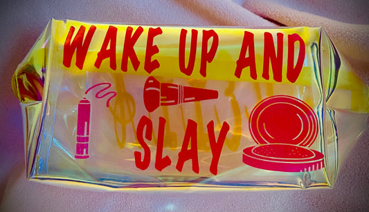 Holographic makeup bag