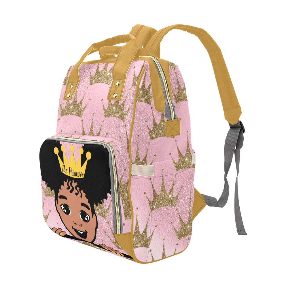 PEEK-A-BOO-PRINCESS diaper bag Multi-Function Diaper Backpack/Diaper Bag (Model 1688)