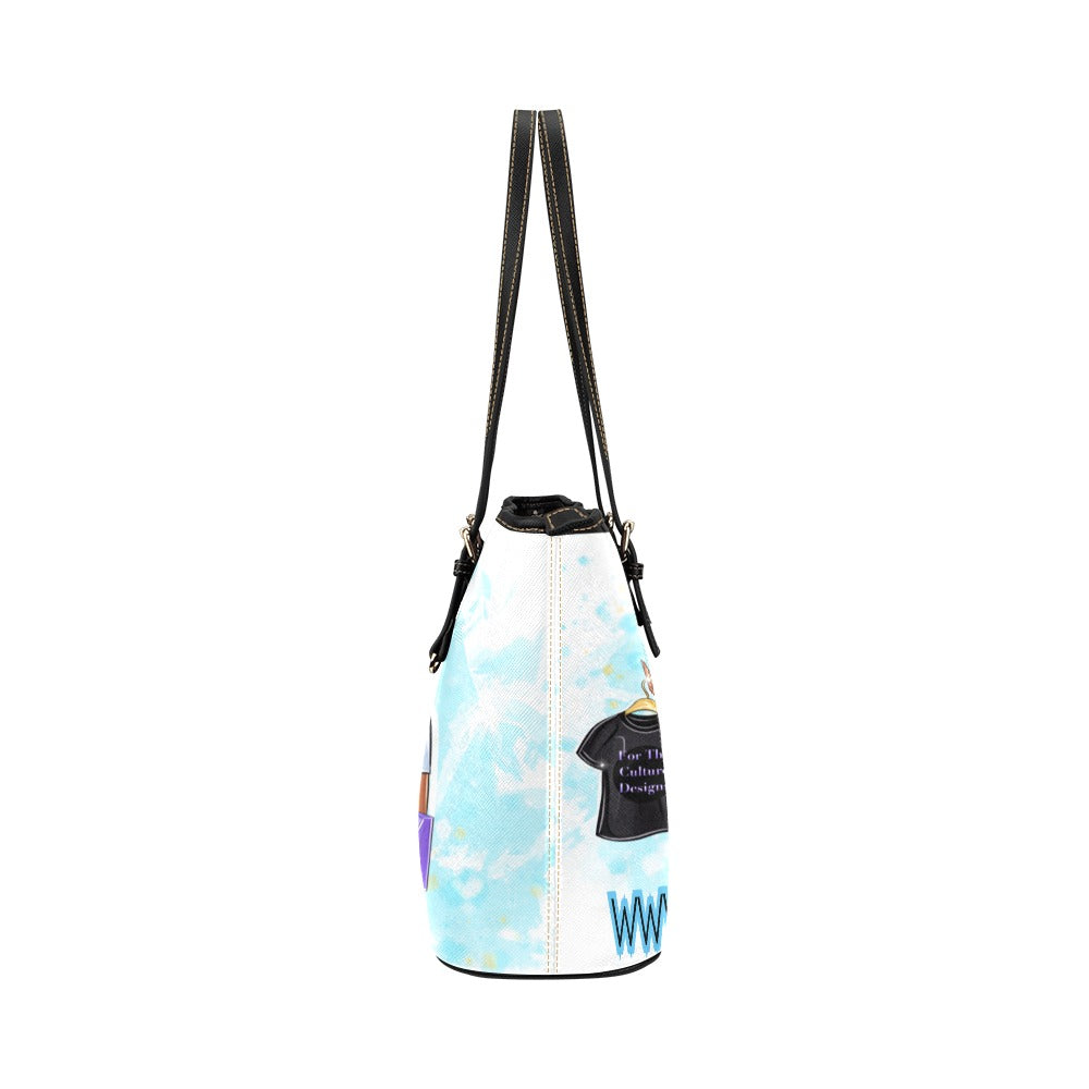 Custom Leather Tote Bag/Large (Model 1651)