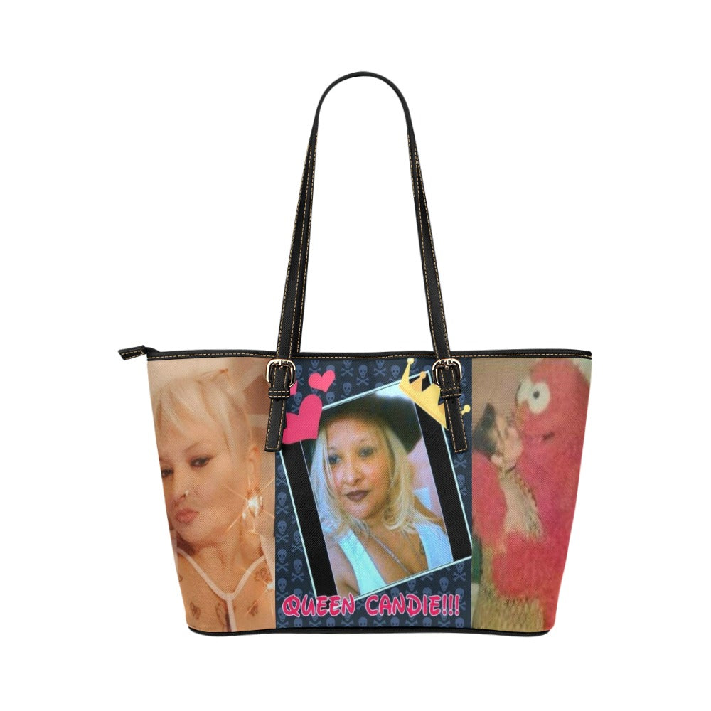 Custom Leather Tote Bag/Large (Model 1651)