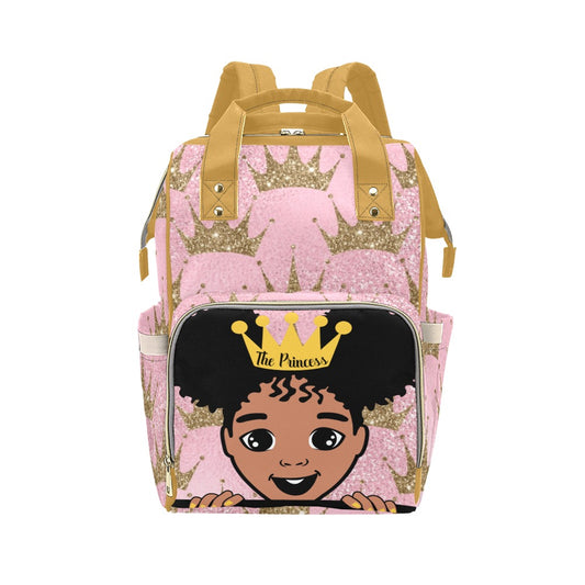 PEEK-A-BOO-PRINCESS diaper bag Multi-Function Diaper Backpack/Diaper Bag (Model 1688)